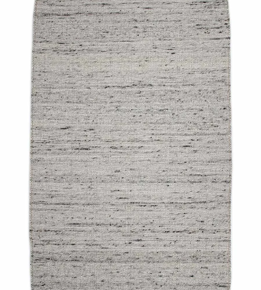Χειροποίητο Πλεκτό Χαλί Stone, 205 White-Grey