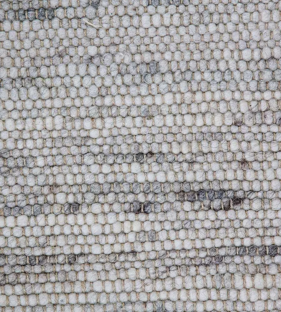 Χειροποίητο Πλεκτό Χαλί Stone, 205b White-Grey