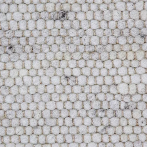Χειροποίητο Πλεκτό Χαλί Stone, 302b White-Brown Spots