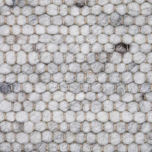 Χειροποίητο Πλεκτό Χαλί Stone, 305b White Grey