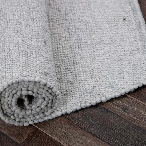 Χειροποίητο Πλεκτό Χαλί Stone, 502c Light Grey