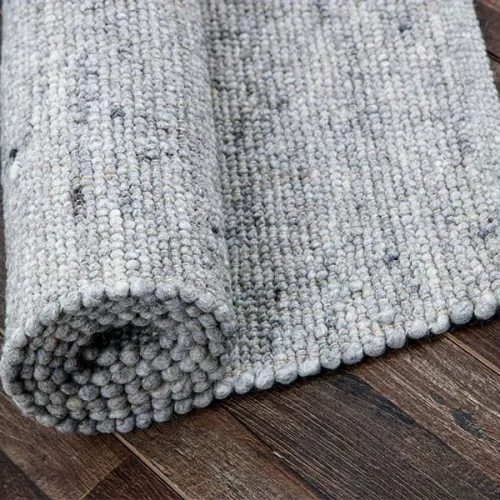 Χειροποίητο Πλεκτό Χαλί Stone, 503c Dark Grey