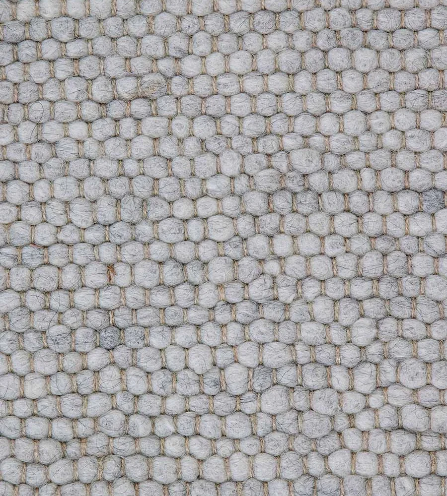 Χειροποίητο Πλεκτό Χαλί Stone, 602b Light Grey