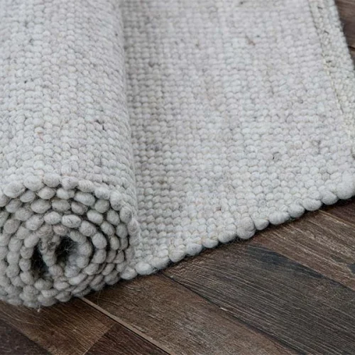 Χειροποίητο Πλεκτό Χαλί Stone, 602c Light Grey