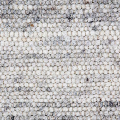 Χειροποίητο Πλεκτό Χαλί Stone, 703b White-Grey