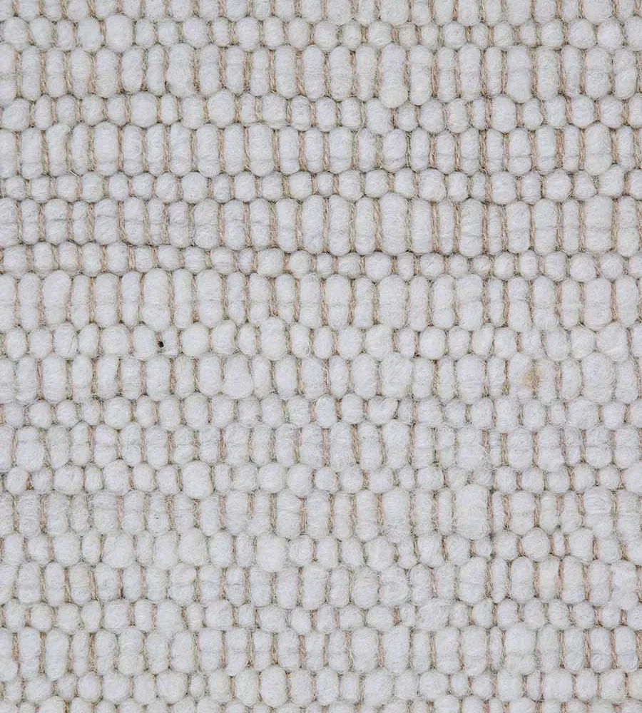 Χειροποίητο Πλεκτό Χαλί Stone, 900b White