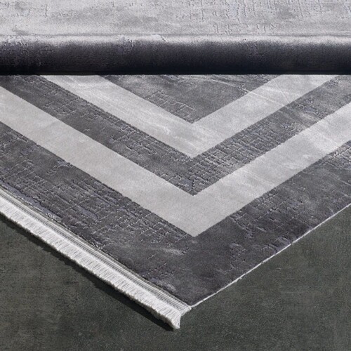 Black&Brown Modern carpet, Black&Brown 11297 Anthracite