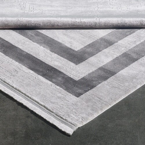 Black&Brown Modern carpet, Black&Brown 11297 Grey