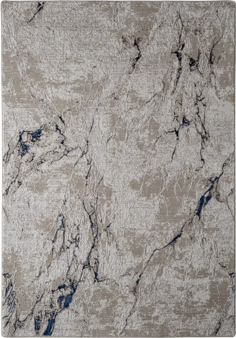 Μοντέρνο Χαλί Μηχανής, DANTE-13A White-Blue