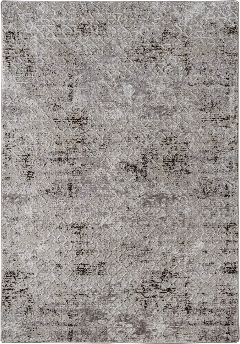 Μοντέρνο Χαλί Μηχανής, DANTE-14A L.Beige-L.Grey