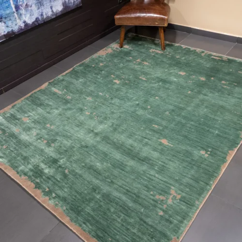 Μοντέρνο χαλί Kavi, ESK-316 Brown/Forest Green