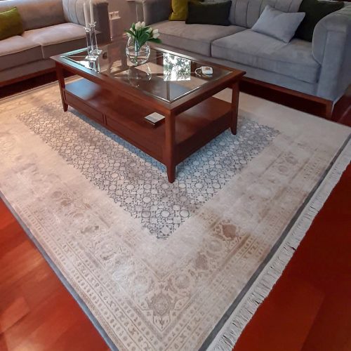 Tabriz Classic Rug, Herati Grey/Ivory
