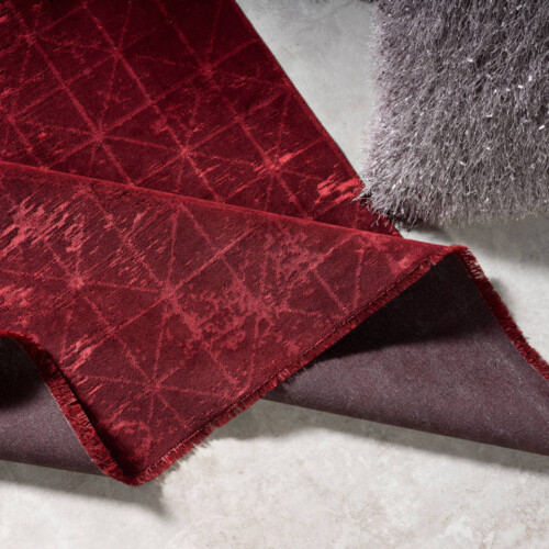 Modern Carpet Deco Diamond, 11792 Bordo