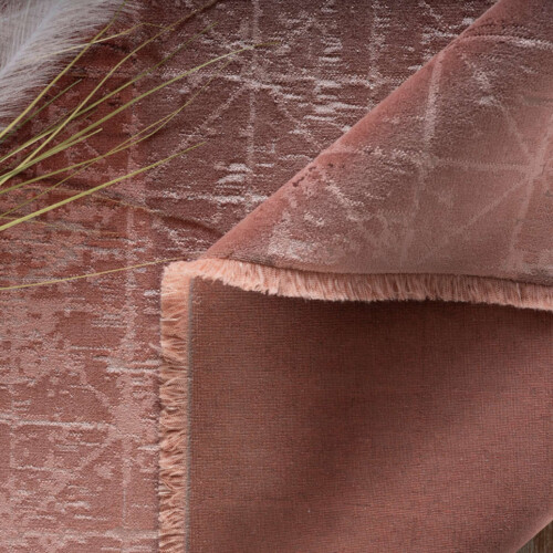 Μοντέρνο Χαλί Μηχανής Deco Diamond, 11792 Pink