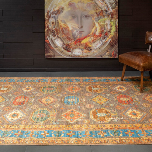 Geometrical Kazak Ersari rugs, Rug-148668
