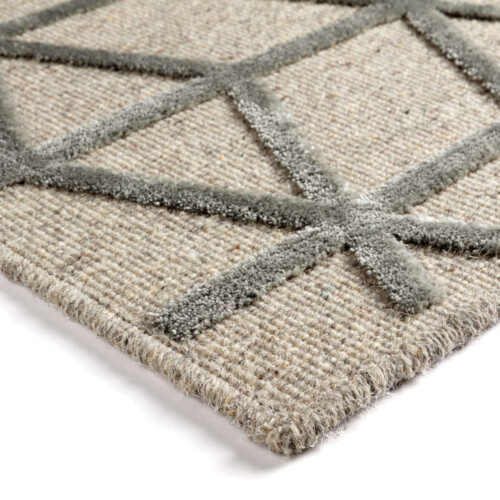 Μοντέρνα Χαλιά Μηχανής Flanders, Chiara-826 Beige/Grey