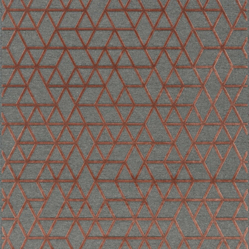 Modern carpet, Chiara-826 Grey/Red