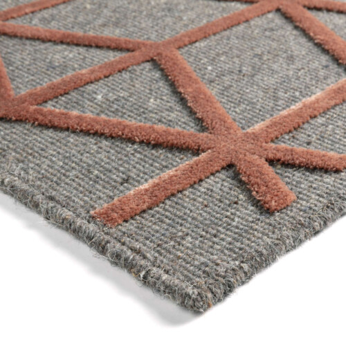 Μοντέρνα Χαλιά Μηχανής Flanders, Chiara-826 Grey/Red