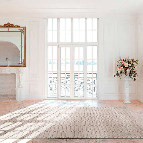 Μοντέρνα Χαλιά Μηχανής Flanders, Chiara-949 Beige/Beige