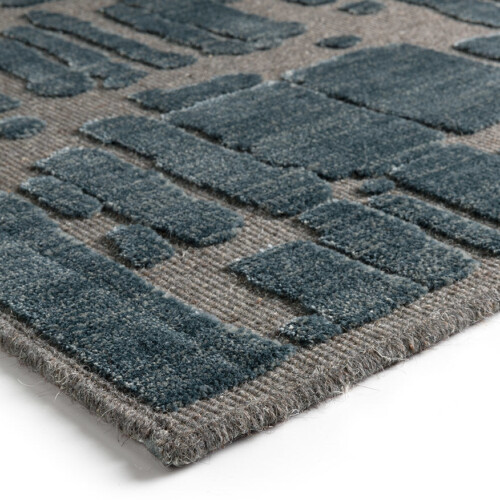 Modern carpet, Chiara-1018 Anthracite/Blue