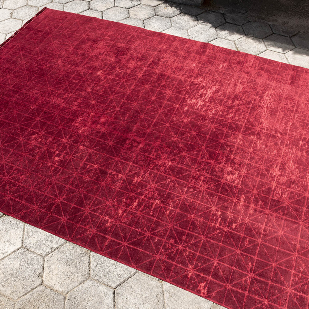Modern Carpet Deco Diamond, 11792 Bordo
