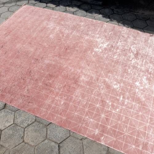 Μοντέρνο Χαλί Μηχανής Deco Diamond, 11792 Pink