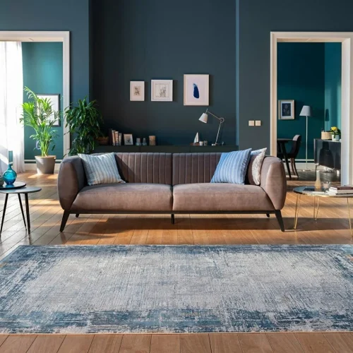 Μοντέρνο Χαλί Μηχανής, Ipekzade 11381 Blue