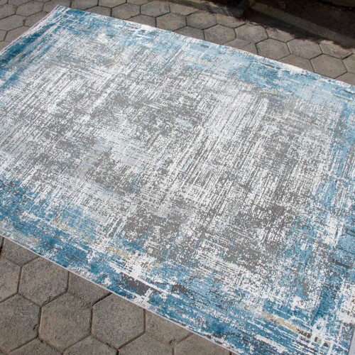 Μοντέρνο Χαλί Μηχανής, Ipekzade 11381 Blue
