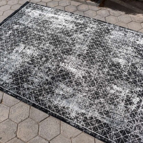 Μοντέρνο Χαλί Μηχανής, Ipekzade 11382 Black