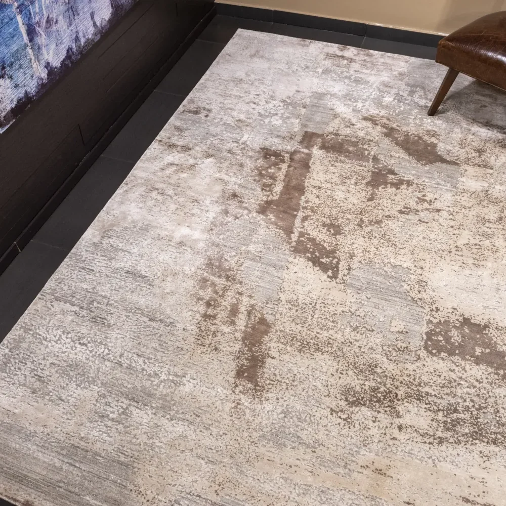 Μοντέρνο χαλί Aurora, 2002 Silver/Beige