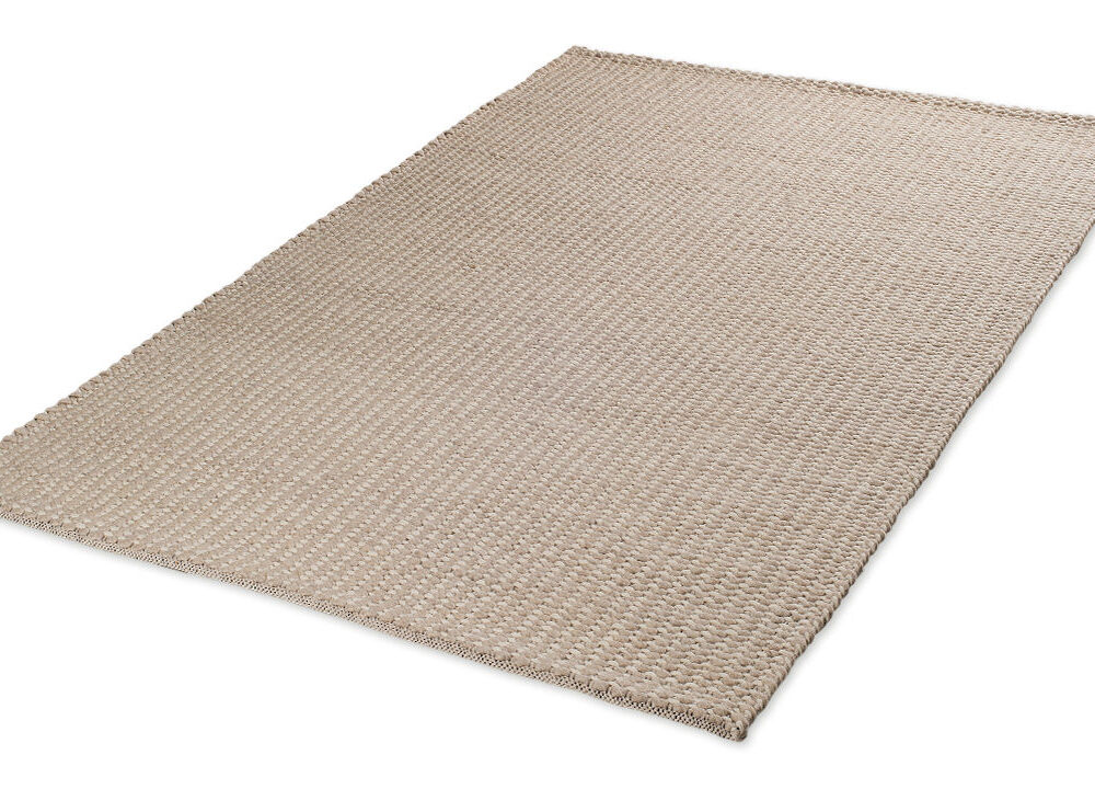 Χειροποίητο Πλεκτό Χαλί Plex Lines Beige-White