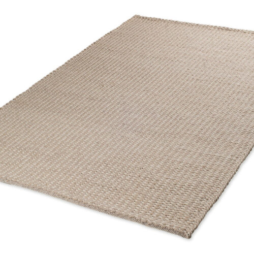 Χειροποίητο Πλεκτό Χαλί Plex Lines Beige-White