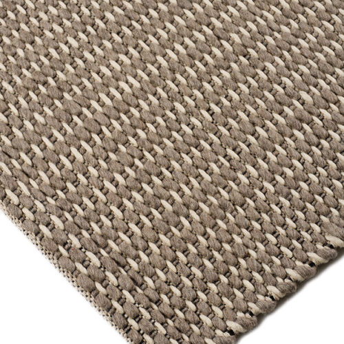 Χειροποίητο Πλεκτό Χαλί Plex Lines Brown-White