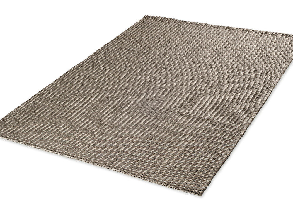 Χειροποίητο Πλεκτό Χαλί Plex Lines Brown-White