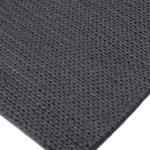 Χειροποίητο Πλεκτό Χαλί Sumak Dark Grey